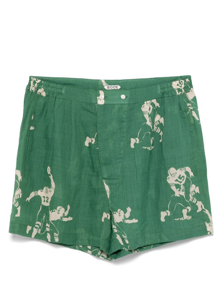  Bode Football Silhouette Boxers - Green 