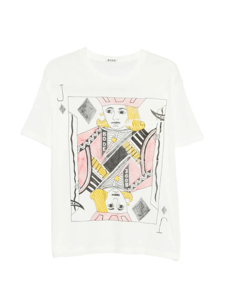  Bode Jack Diamonds Pocket T-shirt - White 