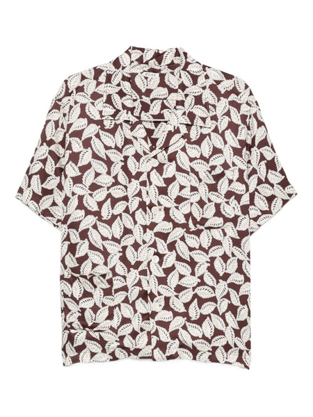  Bode Leaf-print Shirt - Brown 