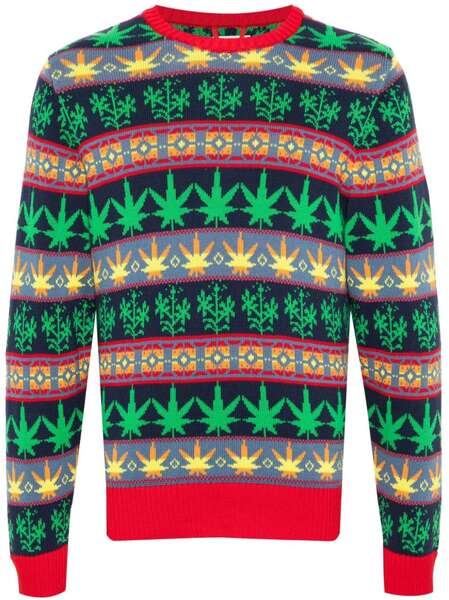  Bode Marin Patterned-jacquard Jumper - Green 