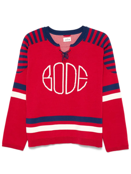  Bode Rink Sweater - Red 
