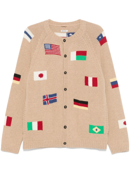  Bode Round The World Cardigan - Neutrals 