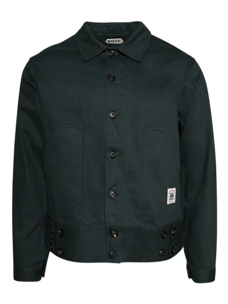  Bode Side-tab-buttons Jacket - Green 