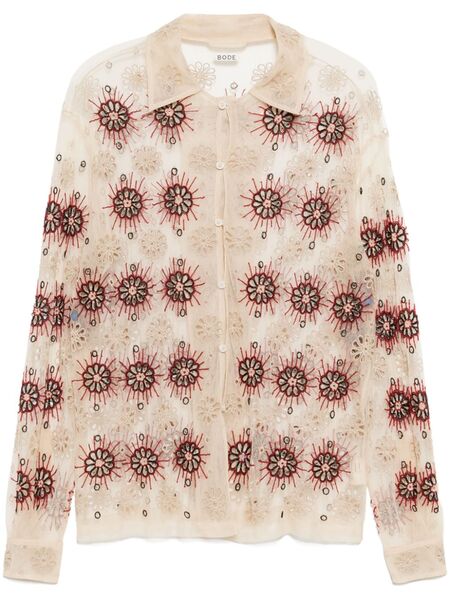  Bode Solarium Shirt - Neutrals 