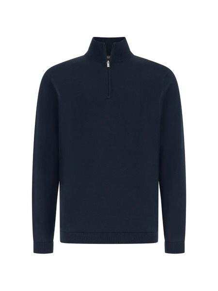  Boggi Milano Half-zip Sweater - Blue 