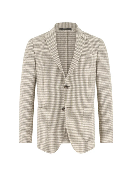  Boggi Milano Micro-patterned Single-breasted Blazer - Neutrals 
