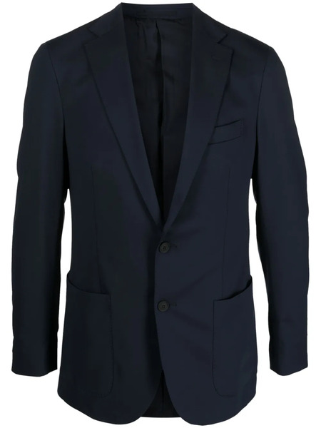  Boggi Milano Single-breasted Notched-lapels Blazer - Blue 
