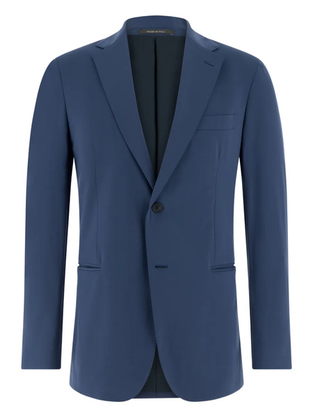  Boggi Milano Single-breasted Patch Pocket Jacket - Blue 