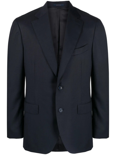  Boggi Milano Single-breasted Wool Blazer - Blue 