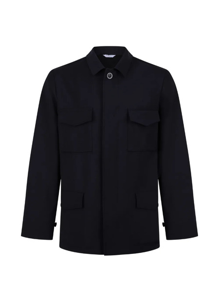  Boglioli Buttoned Flap Jacket - Blue 
