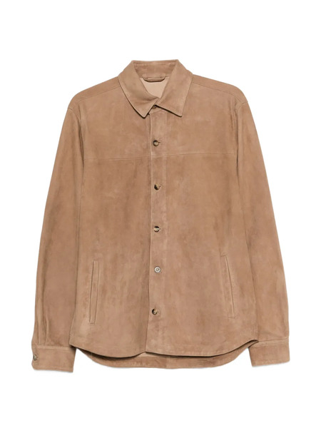  Boglioli Buttoned Suede Shirt - Neutrals 