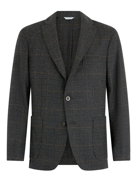 Boglioli Check-pattern Two-button Blazer - Grey 