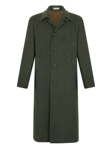  Boglioli Checked Raglan-sleeve Coat - Green 