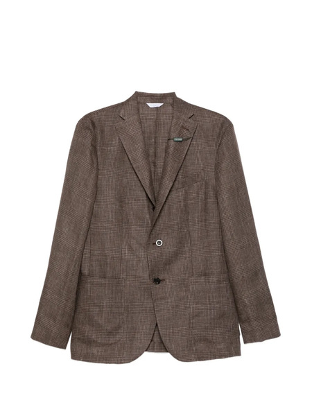  Boglioli Checked Single-breasted Jacket - Brown 