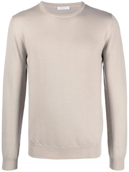  Boglioli Crew-neck Virgin Wool Jumper - Neutrals 