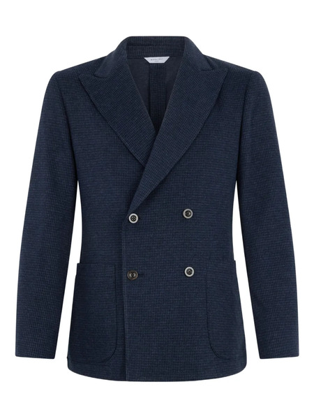  Boglioli Double-breasted Patch-pocket Blazer - Blue 
