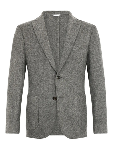  Boglioli Herringbone Two-button Jacket - Grey 