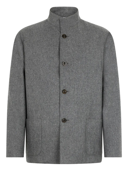  Boglioli High-neck Patch-pocket Jacket - Grey 