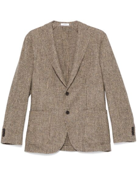  Boglioli Monogram-jacquard Blazer - Yellow 