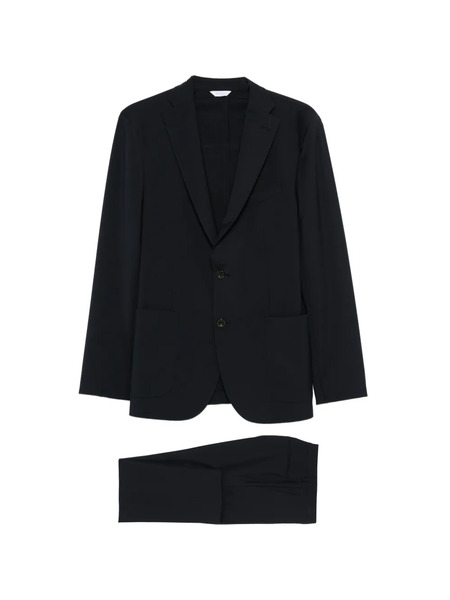  Boglioli Notched-lapel Patch-pocket Suits - Blue 