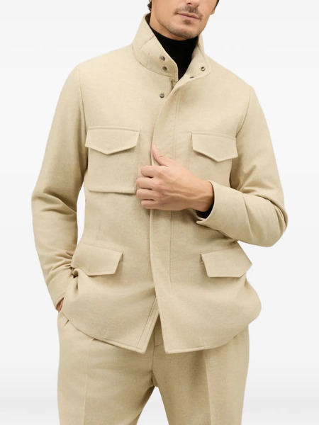  Boglioli Patch-pocket Padded Coat - Neutrals 