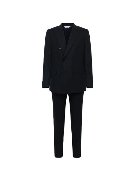  Boglioli Pinstripe-pattern Double-breasted Suit - Blue 