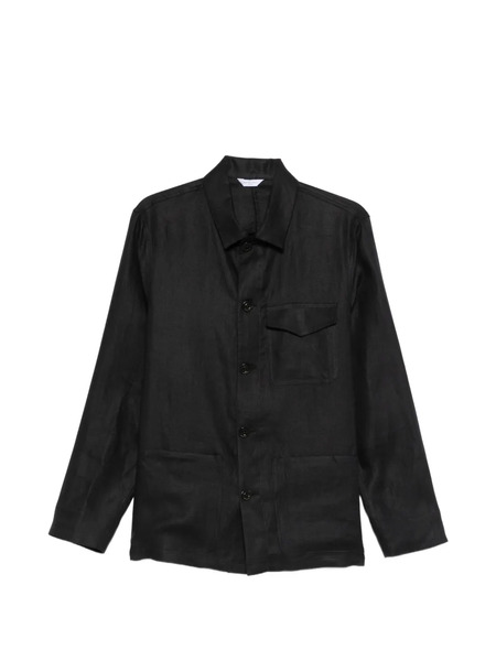  Boglioli Pocket Buttoned Overshirt - Blue 