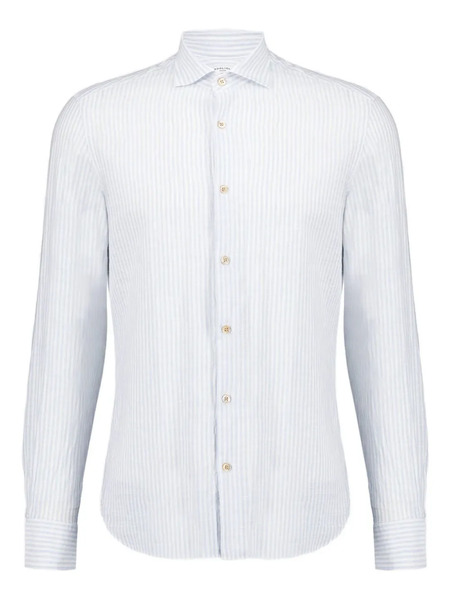  Boglioli Striped Long-sleeved Shirt - Blue 