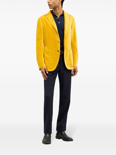  Boglioli Velvet Blazer - Yellow 