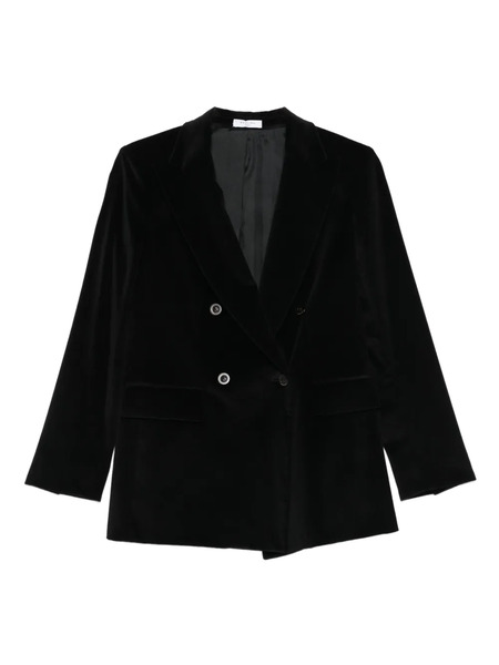  Boglioli Velvet Double-breasted Jacket - Black 