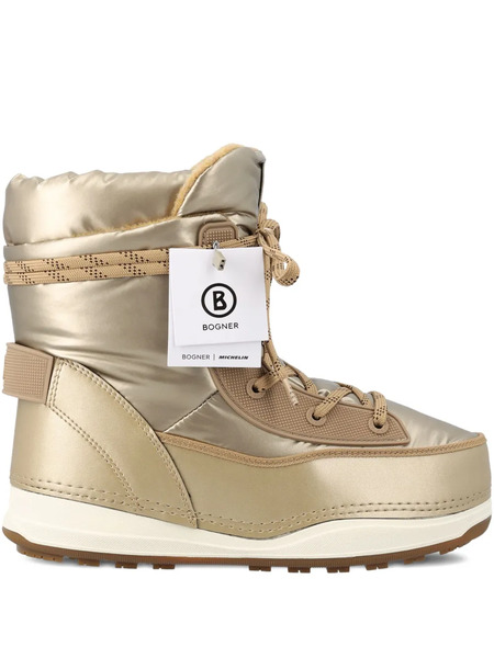  Bogner Lace-up Logo Boots - Neutrals 