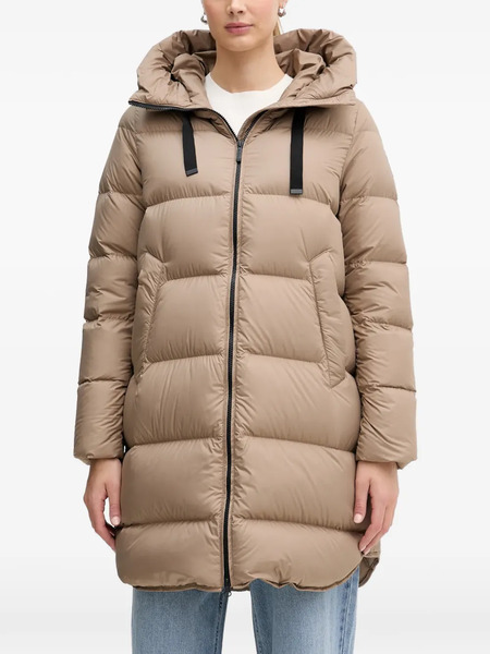  Bomboogie Geneva Hooded Puffer Coat - Neutrals 
