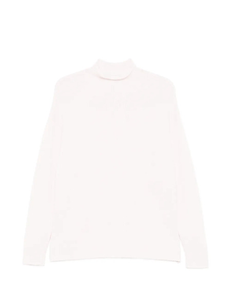  Bompard Ample Turtleneck Side Slits Sweater - Pink 