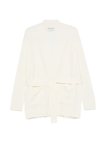  Bompard Belted Pocket Jacket - White 