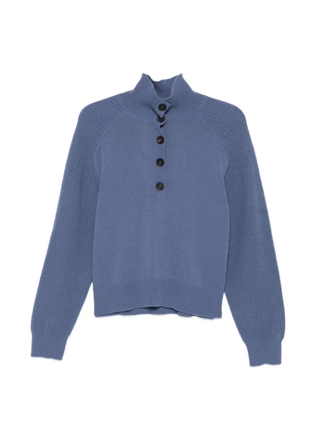  Bompard Buttoned Sweater - Blue 