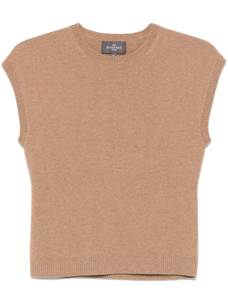  Bompard Cap-sleeve Top - Brown 