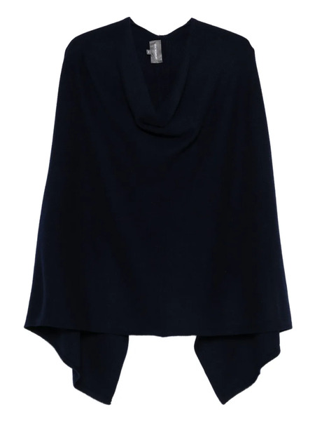  Bompard Cashmere Long Poncho - Blue 