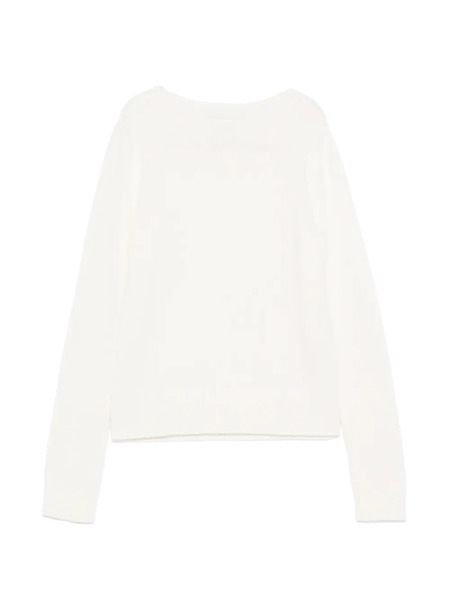  Bompard Crew Neck Sweater - White 