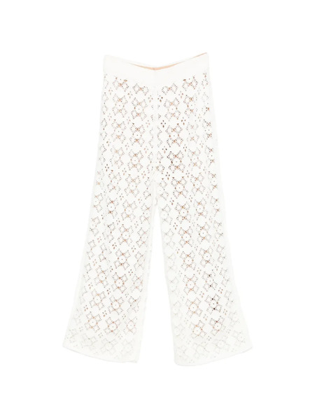  Bompard Crocheted Elasticated-wais Trousers - White 