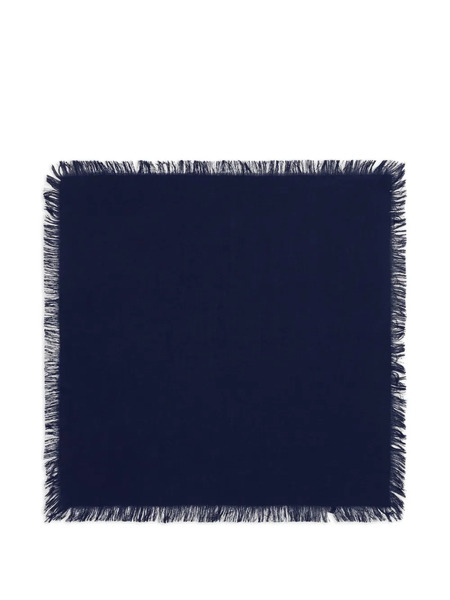  Bompard Fringe Twill Square Scarf - Blue 