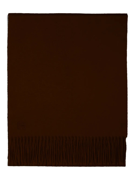  Bompard Fringed-hem Scarf - Brown 