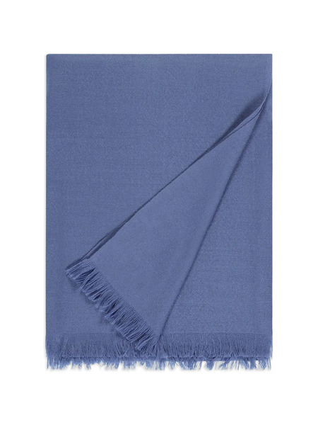  Bompard Fringed Voile Scarf - Blue 