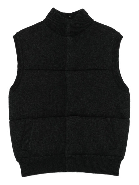  Bompard High-neck Sleeveless Gilet - Grey 