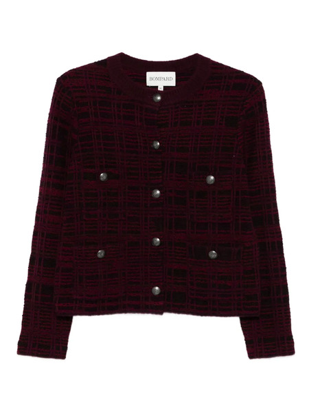  Bompard Jacquard Tweed Jacket - Purple 