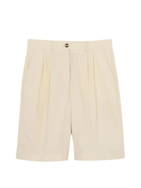  Bompard Pleated Bermuda Shorts - Neutrals 