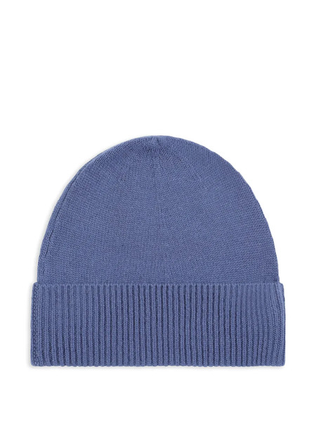  Bompard Ribbed Beanie Hat - Blue 