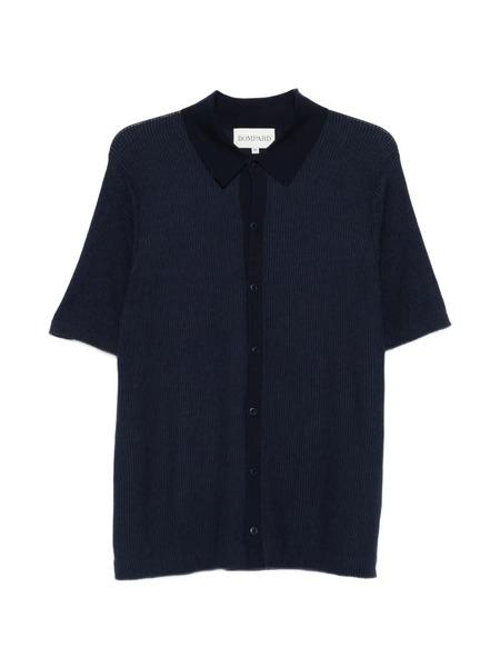  Bompard Ribbed Buttoned Shirt - Blue 