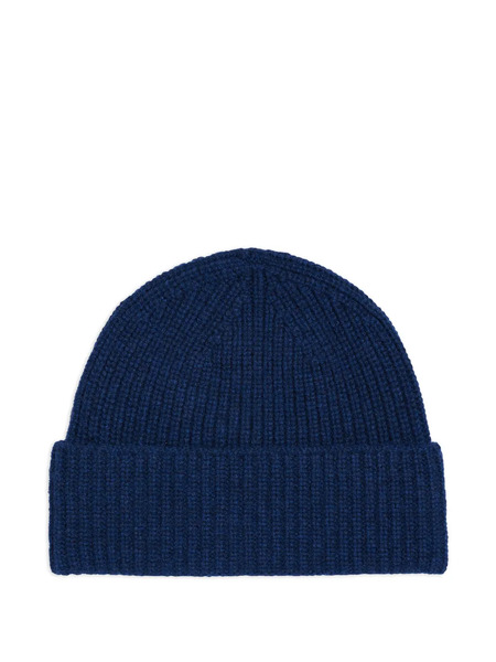  Bompard Ribbed-knit Beanie Hat - Blue 