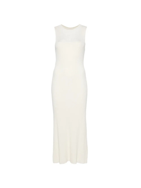  Bompard Ribbed Midi Dress - Neutrals 