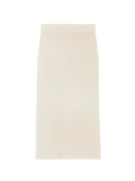  Bompard Ribbed Midi Skirt - Neutrals 